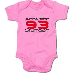 G-graphics Achtzehn 93 Stuttgart Baby Body Suit Strampler 250.0275 (0-3 Monate, pink) von G-graphics