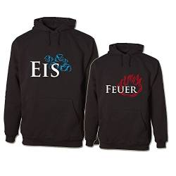 G-graphics EIS & Feuer Lightweight Hooded Sweat Partner-Set (293.0088) (Mann XL/Frau 2XL) von G-graphics