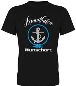 G-graphics Herren T-Shirt Heimathafen - mit Wunschtext/Wunschort 078.0543 (3XL) von G-graphics