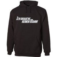 G-graphics Hoodie Ich brauche keinen Mann mit trendigem Frontprint, Aufdruck auf der Vorderseite, Spruch/Sprüche/Print/Motiv, für jung & alt von G-graphics