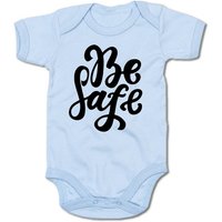 G-graphics Kurzarmbody Baby Body - Be Safe mit Spruch / Sprüche • Babykleidung • Geschenk zur Geburt / Taufe / Babyshower / Babyparty • Strampler von G-graphics