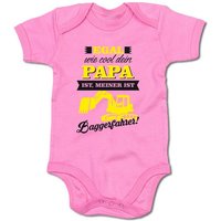 G-graphics Kurzarmbody Baby Body - Egal wie cool dein Papa ist, meiner ist Baggerfahrer! mit Spruch / Sprüche • Babykleidung • Geschenk zum Vatertag / zur Geburt / Taufe / Babyshower / Babyparty • Strampler von G-graphics