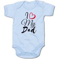 G-graphics Kurzarmbody Baby Body - I love my Dad mit Spruch / Sprüche • Babykleidung • Geschenk zum Vatertag / zur Geburt / Taufe / Babyshower / Babyparty • Strampler von G-graphics