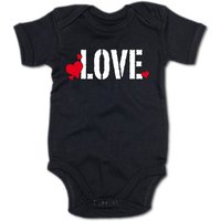 G-graphics Kurzarmbody Baby Body - LOVE mit Spruch / Sprüche • Babykleidung • Geschenk zur Geburt / Taufe / Babyshower / Babyparty • Strampler von G-graphics