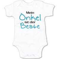 G-graphics Kurzarmbody Baby Body - Mein Onkel ist der Beste mit Spruch / Sprüche • Babykleidung • Geschenk zur Geburt / Taufe / Babyshower / Babyparty • Strampler von G-graphics