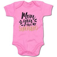 G-graphics Kurzarmbody Baby Body - Mom you are my superhero mit Spruch / Sprüche • Babykleidung • Geschenk zum Muttertag / zur Geburt / Taufe / Babyshower / Babyparty • Strampler von G-graphics