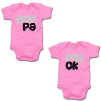 G-graphics Kurzarmbody Doppel Pack (Dop Pa & pel ck) (Zwillingsset / Twinset, 2-tlg., Baby-Body-Set) für Zwillinge / Twins mit Sprüchen von G-graphics