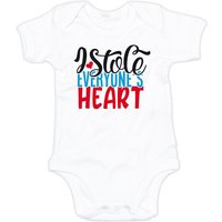 G-graphics Kurzarmbody I stole everyones´s heart Baby Body mit Spruch / Sprüche / Print / Motiv von G-graphics