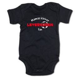 G-graphics Mamas Kleiner Leverkusen Fan Baby-Body Suite Strampler 250.0460 (3-6 Monate, schwarz) von G-graphics