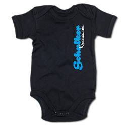 G-graphics Schalker Nachwuchs Baby-Body Suite Strampler 250.0409 (0-3 Monate, schwarz) von G-graphics