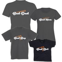 G-graphics T-Shirt Bad Family - Bad Dad, Bad Mom, Bad Boy & Bad Girl Vater, Mutter & Kind-Set zum selbst zusammenstellen, mit trendigem Frontprint, Aufdruck auf der Vorderseite, Spruch/Sprüche/Print/Motiv, für jung & alt von G-graphics