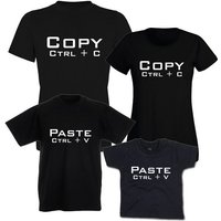 G-graphics T-Shirt Copy & Paste Vater, Mutter & Kind-Set zum selbst zusammenstellen, mit trendigem Frontprint, Aufdruck auf der Vorderseite, Spruch/Sprüche/Print/Motiv, für jung & alt von G-graphics