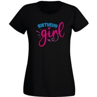 G-graphics T-Shirt Damen T-Shirt - Birthday Girl zum Geburtstag, Slim-fit, mit trendigem Frontprint, Aufdruck auf der Vorderseite, Spruch/Sprüche/Print/Motiv, für jung & alt von G-graphics