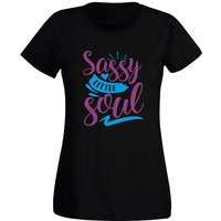 G-graphics T-Shirt Damen T-Shirt - Sassy little Soul Slim-fit, mit trendigem Frontprint, Aufdruck auf der Vorderseite, Spruch/Sprüche/Print/Motiv, für jung & alt von G-graphics