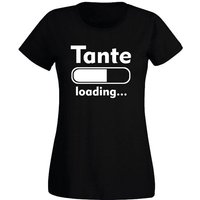 G-graphics T-Shirt Damen T-Shirt - Tante loading mit trendigem Frontprint, Slim-fit, Aufdruck auf der Vorderseite, Spruch/Sprüche/Print/Motiv, für jung & alt von G-graphics