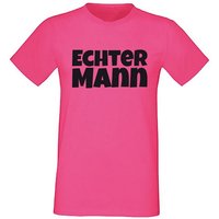 G-graphics T-Shirt Echter Mann Herren T-Shirt, mit trendigem Frontprint, Aufdruck auf der Vorderseite, Spruch/Sprüche/Print/Motiv, Pink-Black-Men-Edition, für jung & alt von G-graphics