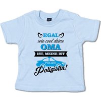 G-graphics T-Shirt Egal wie cool Deine Oma ist, meine ist Polizistin! Baby T-Shirt, mit Spruch / Sprüche / Print / Aufdruck von G-graphics