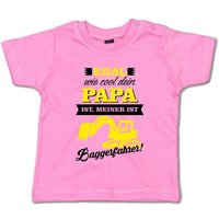 G-graphics T-Shirt Egal wie cool dein Papa ist, meiner ist Baggerfahrer! Baby T-Shirt, mit Spruch / Sprüche / Print / Aufdruck von G-graphics