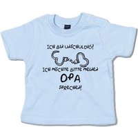 G-graphics T-Shirt Ich bin unschuldig! Ich möchte bitte meinen Opa sprechen! mit Spruch / Sprüche / Print / Aufdruck, Baby T-Shirt von G-graphics