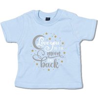 G-graphics T-Shirt Love you to the moon and back Baby T-Shirt, mit Spruch / Sprüche / Print / Aufdruck von G-graphics