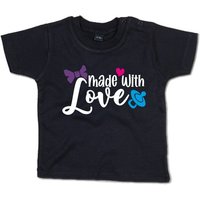 G-graphics T-Shirt Made with love mit Spruch / Sprüche / Print / Aufdruck, Baby T-Shirt von G-graphics