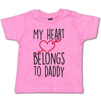 G-graphics T-Shirt My Heart belongs to Daddy Baby T-Shirt, mit Spruch / Sprüche / Print / Aufdruck von G-graphics