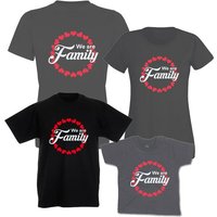 G-graphics T-Shirt We are Family Familien-Set zum selbst zusammenstellen, mit trendigem Frontprint, Aufdruck auf der Vorderseite, Spruch/Sprüche/Print/Motiv, für jung & alt von G-graphics