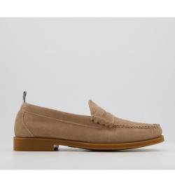 G.H Bass & Co Weejuns II Larson Suede Loafers EARTH SUEDE,Naturfarben von G.H Bass & Co