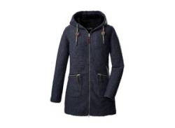 Fleecejacke G.I.G.A. DX BY KILLTEC "GW 55 WMN KNTFLC PRK" Gr. 36, blau (navy) Damen Jacken Übergangsjacken von G.I.G.A. by Killtec