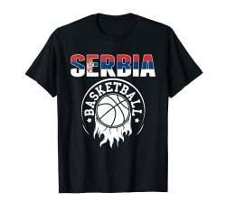 Proud Serbia Basketball Fans Trikot - Serbische Flagge Sport T-Shirt von G2T Serbia Summer Sports Basketball