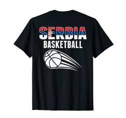 Serbien Basketball Fans Trikot - Serbische Flagge Sportliebhaber T-Shirt von G2T Serbia Summer Sports Basketball