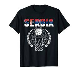 Serbien Basketball Fans Trikot Stolz Serbische Sport-Fans T-Shirt von G2T Serbia Summer Sports Basketball