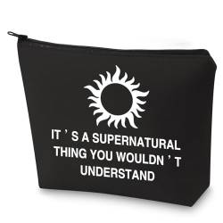 G2TUP Kosmetiktasche mit Aufschrift "It's a Super Thing" von Brother TV-Show, inspiriert von der TV-Serie, Make-up-Tasche-schwarz, Alle von G2TUP