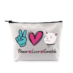 G2TUP Scratch Inspired Gift Peace Love Scratch Makeup Bag Scratch Fan Merch Video Game Player Gift, Peace Love Scratch MB, Buchhalter-Definition Mb von G2TUP