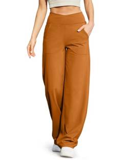G4Free Activewear-Hosen für Damen Weit geschnittene Lounge-Jogginghose Hose mit Kordelzug Lässige Arbeitshosen von G4Free