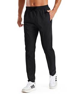 G4Free Activewear für Herren Baumwolle/Nylon Sporthose Atmungsaktiv Jogginghose Laufen Wanderhose mit Taschen von G4Free