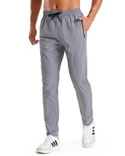 G4Free Activewear für Herren Baumwolle/Nylon Sporthose Atmungsaktiv Jogginghose Laufen Wanderhose mit Taschen von G4Free