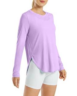 G4Free Damen Activewear-T-Shirts UPF 50+ Longslevee UV Schutz Sonnenschutz Langarmshirts Rashguards Sportshirt Yoga Ausbildung Gym Laufshirt von G4Free