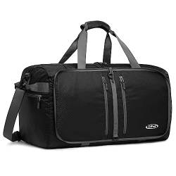 G4Free Leichter Faltbare Reisetaschen 40L Leichte Reise-Gepäck Sporttasche Herren Damen Tote Bag für Sport Gym Urlaub Übernachtung von G4Free