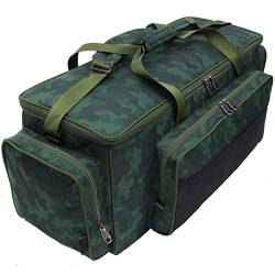 G8DS® Angeltasche | Rutentasche | Carryall Tasche X-Large Allzwecktasche Karpfentasche Tackle Bag Angeltasche (Isolierte Tasche groß Camo) von G8DS