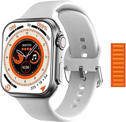 GABLOK Smartwatches Men and Women NFC Bluetooth Call Super Smart Android iOS Electronic (Color : Orange Nylon, Size : 1) von GABLOK