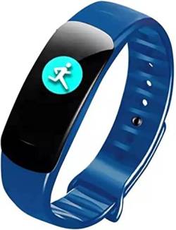 GABLOK Smartwatches Men's and Women's Fitness Sports Water Resistance Electronic (Color : Blue1, Size : 1) von GABLOK