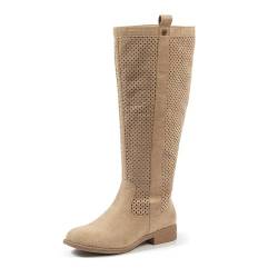 GABYLOU Bottes mollets larges XL - Modele Colette, Lt Beige, 40 von GABYLOU