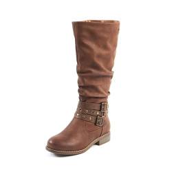 GABYLOU Bottes mollets larges XL - Modele Isabelle, Brown23, 39 von GABYLOU