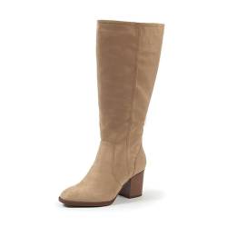 GABYLOU Bottes mollets larges XL - Modele Olivia, Lt Beige, 41 von GABYLOU