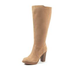 GABYLOU XL-Stiefel mit hohem Absatz für breite Waden - Modell Kamilla (beige, eu_footwear_size_system, adult, women, numeric, medium, numeric_39) von GABYLOU