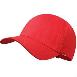 GADIEMKENSD Blank Baseball Cap Washed Cotton Hat for Women Men Unconstructed Soft Basic Hat Unisex Custom Items Plain Caps Dad Hats for Outdoor Sports Golf Running Hiking Red von GADIEMKENSD