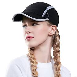 GADIEMKENSD Foldable Tech Running Hat for Women Cooling Ponytail Hats Light Quick Dry Baseball Caps Ultra-Thin Unstructured Gorras para Mujer Fitted for Beach Tennis Travel Hiking Golf Black von GADIEMKENSD