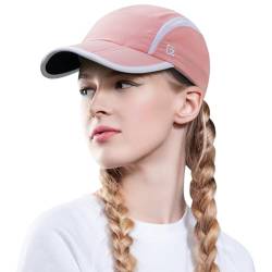 GADIEMKENSD Foldable Tech Running Hat for Women Cooling Ponytail Hats Light Quick Dry Baseball Caps Ultra-Thin Unstructured Gorras para Mujer Fitted for Beach Tennis Travel Hiking Golf Pink von GADIEMKENSD