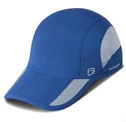 GADIEMKENSD Quick Dry Sport Hat Lightweight Breathable Outdoor Run Cap Damen Basecap Mütze Snapback Baseball Kappe blau von GADIEMKENSD